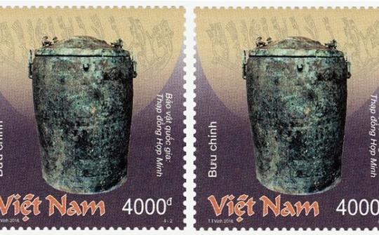 Phát hành bộ tem về các bảo vật quốc gia Việt Nam