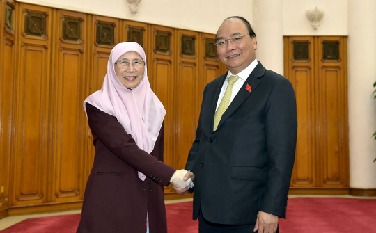 Thủ tướng Nguyễn Xuân Phúc tiếp Phó Thủ tướng Malaysia 