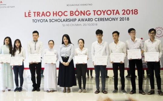 35 sinh viên xuất sắc nhận học bổng Toyota Việt Nam 2018