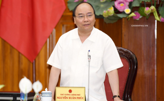 Thủ tướng Nguyễn Xuân Phúc làm việc với lãnh đạo chủ chốt tỉnh Ninh Thuận