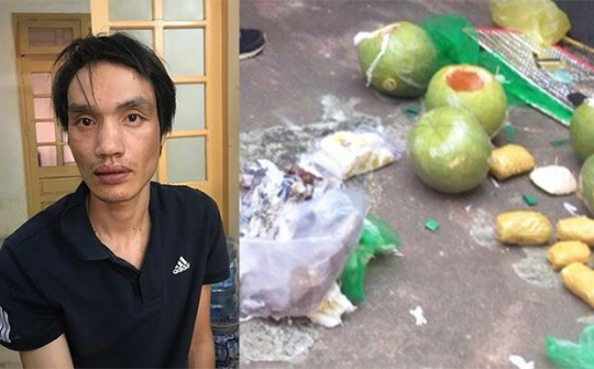 Hải Phòng: Bắt đối tượng giấu ma túy vào 3 quả bưởi khoét ruột