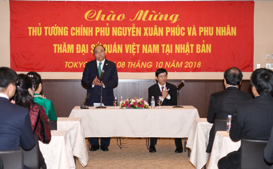 Thủ tướng gặp gỡ kiều bào tại Nhật Bản