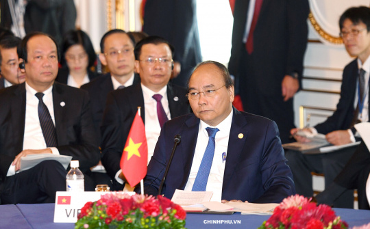 Thủ tướng Nguyễn Xuân Phúc đề xuất xây dựng Mạng lưới sáng tạo Mekong-Nhật Bản