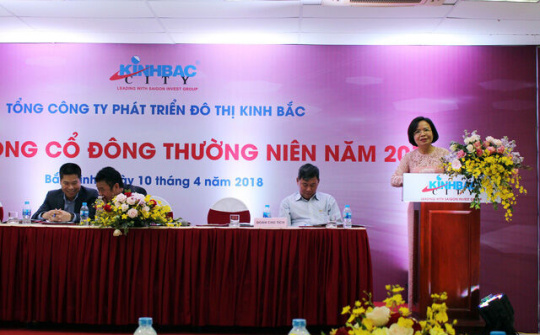 Tổng công ty Kinh Bắc (KBC) đặt mục tiêu lãi 800 tỷ trong năm 2018