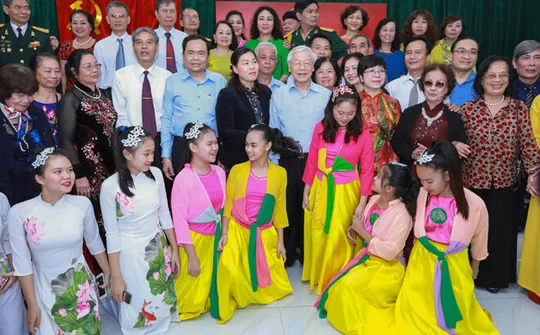 Tổng Bí thư, Chủ tịch nước Nguyễn Phú Trọng dự Ngày hội Đại đoàn kết tại Hà Nội