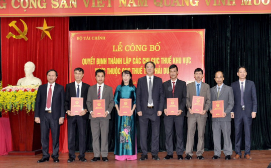 Hải Dương là địa phương đầu tiên hợp nhất 100% Chi cục Thuế