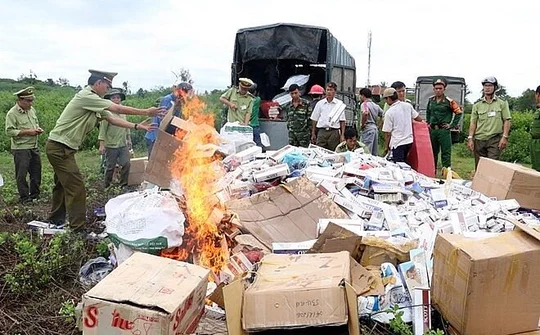 Gỡ vướng khi thực hiện tiêu hủy thuốc lá ngoại nhập lậu bị tịch thu