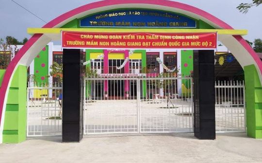 Trường Mầm non Hoằng Giang: Bông hoa đẹp trong ngành giáo dục Hoằng Hóa