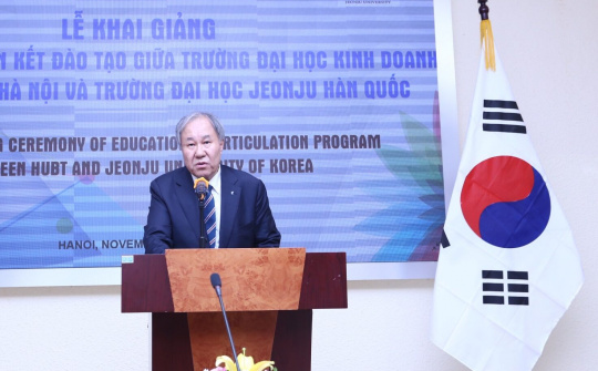 ĐH Kinh doanh và Công nghệ Hà Nội liên kết đào tạo với ĐH Jeonju (Hàn Quốc)