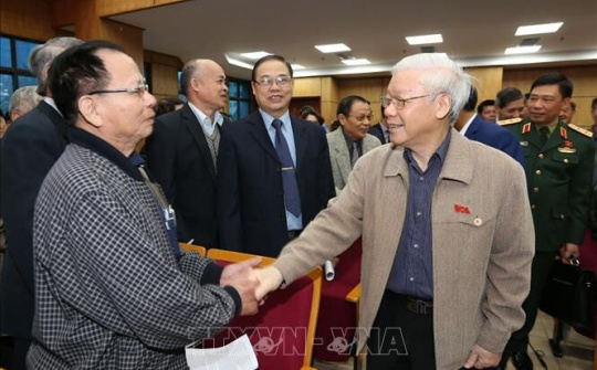 Tổng Bí thư, Chủ tịch nước tiếp xúc cử tri tại Hà Nội