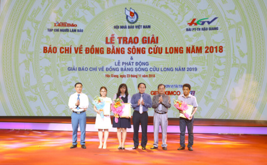 Trao Giải báo chí về Đồng bằng sông Cửu Long năm 2018