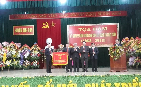 Huyện Anh Sơn long trọng tổ chức Lễ kỷ niệm 55 năm thành lập huyện