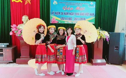 Thái Nguyên: Cô trò Trường mầm non Sơn Cẩm tưng bừng ngày hội chào mừng 20/11