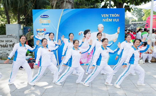 Vinamilk Sure Prevent tiếp tục đồng hành cùng phong trào rèn luyện sức khoẻ người cao tuổi tại thành phố Hà Nội