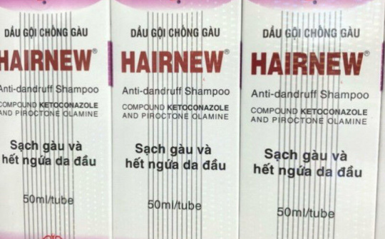 Thu hồi dầu gội trị gàu có chứa chất cấm