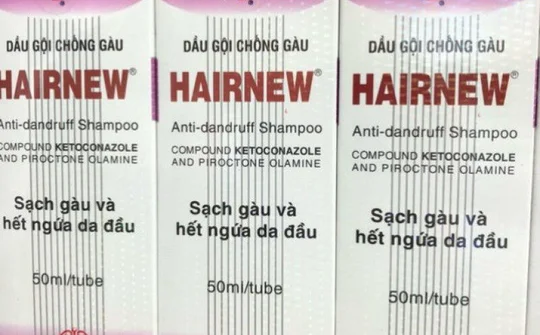 Thu hồi dầu gội trị gàu có chứa chất cấm