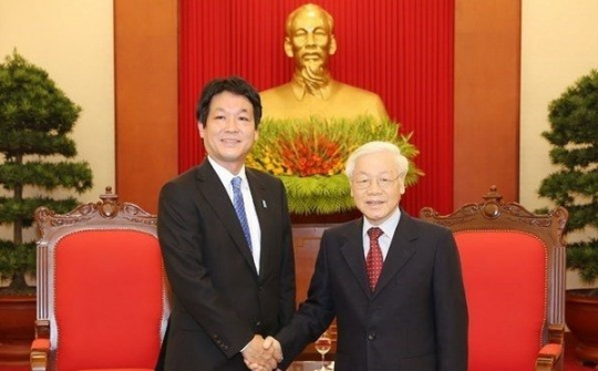 Party and State leader welcomes Japanese PM’s special envoy