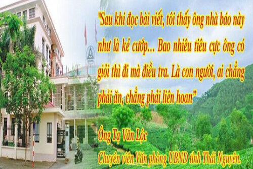 Lãnh đạo, chuyên viên VP UBND tỉnh Thái Nguyên vu khống báo chí