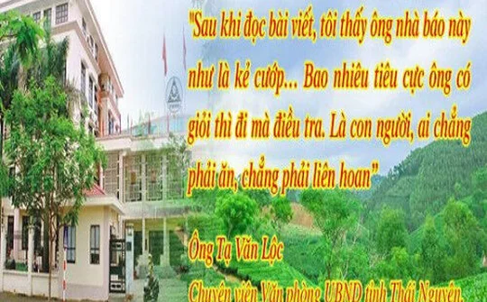 Lãnh đạo, chuyên viên VP UBND tỉnh Thái Nguyên vu khống báo chí