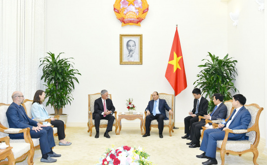 Thủ tướng tiếp lãnh đạo Tập đoàn đưa Giải đua F1 vào Việt Nam