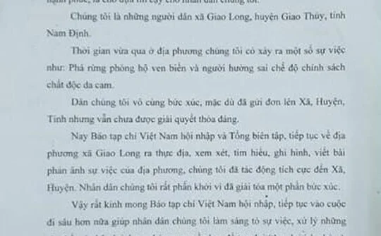 Huyện Giao Thủy có 'bỏ quên' trách nhiệm: Bài 3 – Người dân cảm ơn sự vào cuộc của cơ quan báo chí