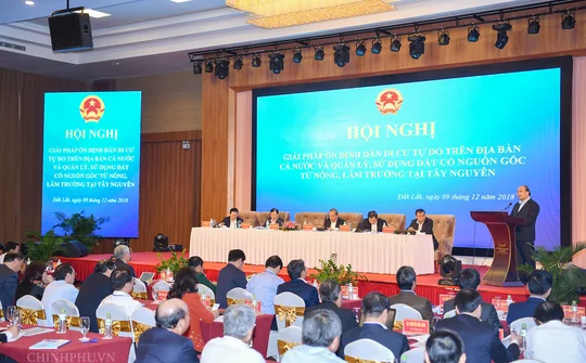 Hội nghị về ổn định dân di cư tự do và quản lý, sử dụng đất có nguồn gốc nông, lâm trường tại Tây Nguyên
