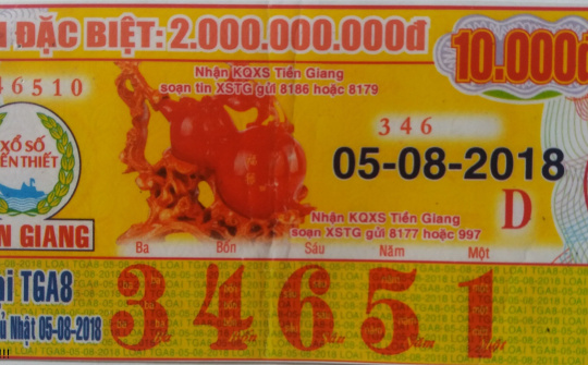 Công ty XSKT Tiền Giang: Phát hành tờ vé số “khác thường” chỉ có 05 chữ số …