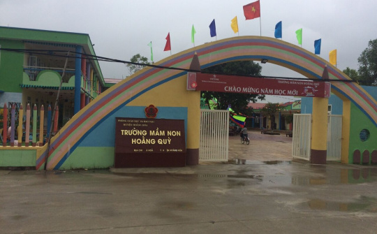Trường Mầm non Hoằng Quỳ - Ngôi trường xanh-sạch-đẹp