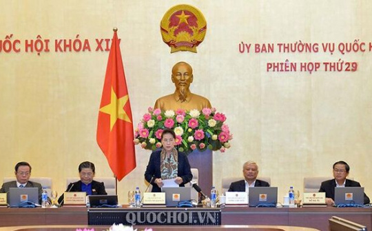 Kết thúc phiên họp thứ 29 của Ủy ban thường vụ Quốc hội