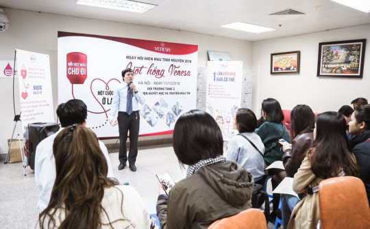 'Ấm lòng' chương trình hiến máu tình nguyện trong ngày đông Hà Nội