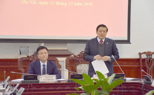 Kiểm tra tại Bộ Tư pháp về công tác thu hồi tài sản tham nhũng