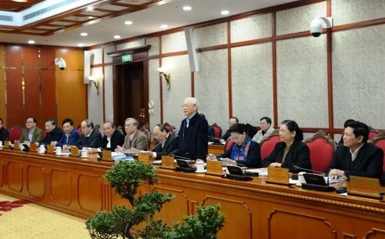 Bộ Chính trị làm việc với Ban Thường vụ Thành ủy Hải Phòng