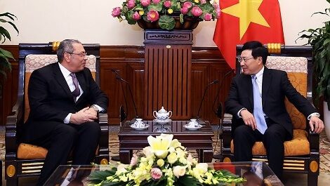 Phó Thủ tướng, Bộ trưởng Ngoại giao Phạm Bình Minh tiếp Đại sứ Ai Cập