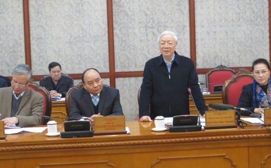 Bộ Chính trị làm việc với Ban Thường vụ Thành ủy Đà Nẵng