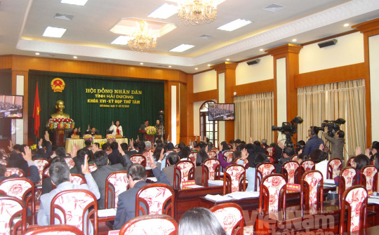 Bế mạc Kỳ họp thứ 8 HĐND tỉnh Hải Dương khóa XVI