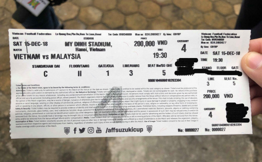 Vé 'chợ đen' chung kết AFF Cup 2018 hét giá lên đến 18 triệu đồng/cặp