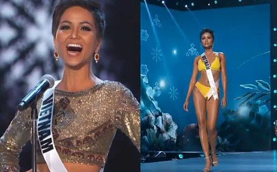 H'Hen Niê bứt phá trong đêm thi bán kết Miss Universe