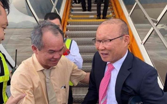 HLV Park Hang-seo hội ngộ 'bầu' Đức trong sự kiện tại Khu kinh tế mở Chu Lai