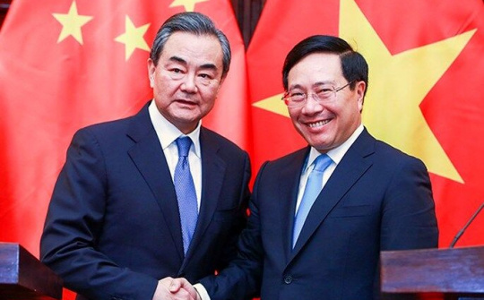 Phó Thủ tướng Phạm Bình Minh hội đàm với Bộ trưởng Ngoại giao Trung Quốc Vương Nghị