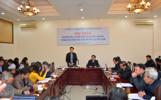 Hội thảo về nguyên tắc, chuẩn mực của người làm báo trong hệ thống báo chí LHH Việt Nam