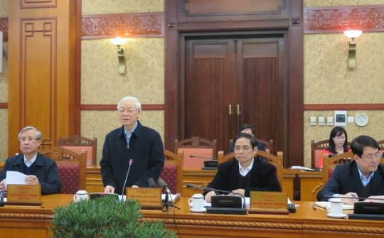 Tổng Bí thư, Chủ tịch nước Nguyễn Phú Trọng chủ trì cuộc họp Ban Bí thư