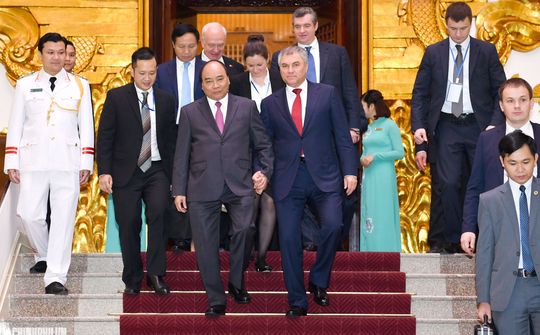 Thủ tướng Nguyễn Xuân Phúc tiếp Chủ tịch Duma Quốc gia Nga