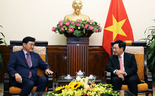 Phó Thủ tướng Phạm Bình Minh tiếp Thứ trưởng Ngoại giao, Trưởng SOM-ASEAN Hàn Quốc Yoon Soon-Gu