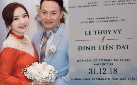Rapper Đinh Tiến Đạt bất ngờ lộ thiệp cưới