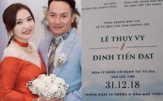 Rapper Đinh Tiến Đạt bất ngờ lộ thiệp cưới