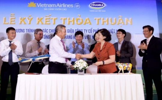 Vietnam Airlines và Vinamilk