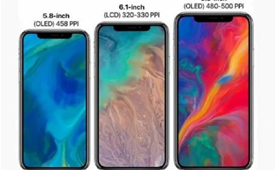 Ba mẫu iPhone 2018 sẽ đều dùng màn hình OLED