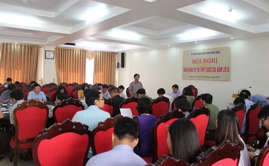 Nam Định tổ chức Hội nghị triển khai Kỳ thi THPT Quốc gia năm 2018