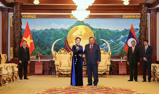 Tổng Bí thư, Chủ tịch nước Lào cảm ơn món quà đặc biệt của Việt Nam