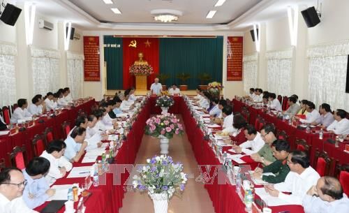 Tổng Bí thư làm việc với Ban Thường vụ Tỉnh ủy Nghệ An